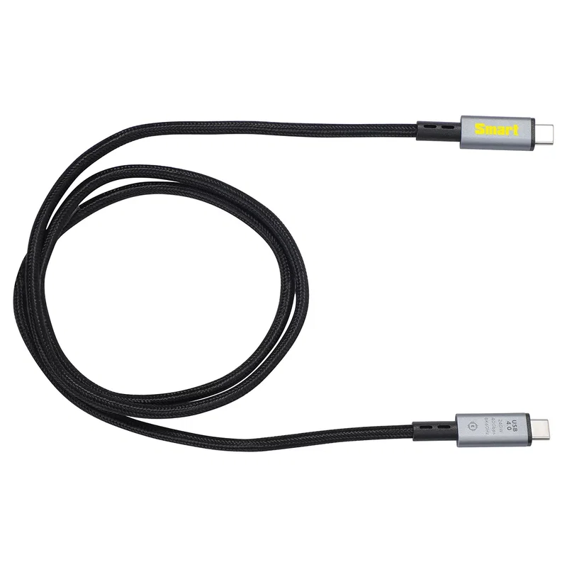 Custom Blaze USB-C to USB-C Charging Cable, front view of the branded 240W data cable