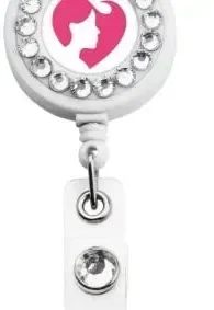 Bling Ring Retractable Id Badge Reel — view 5