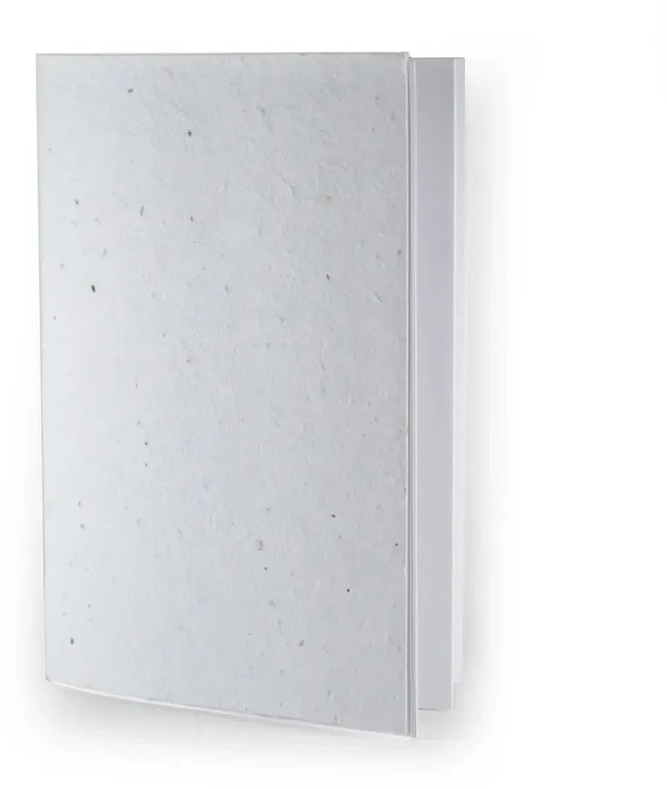 Cover shown flat with the plantable notebook closed