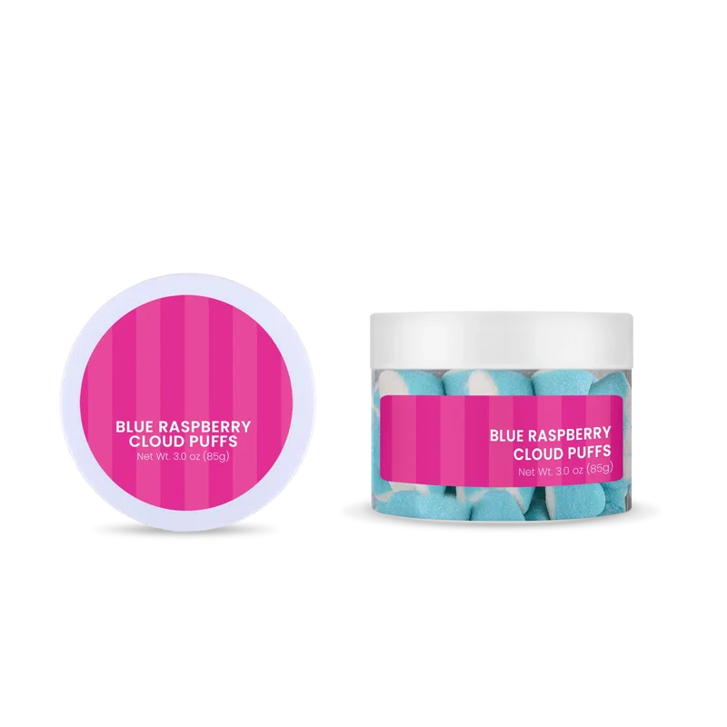 Blue Raspberry Cloud Puffs in a Jar — view 3