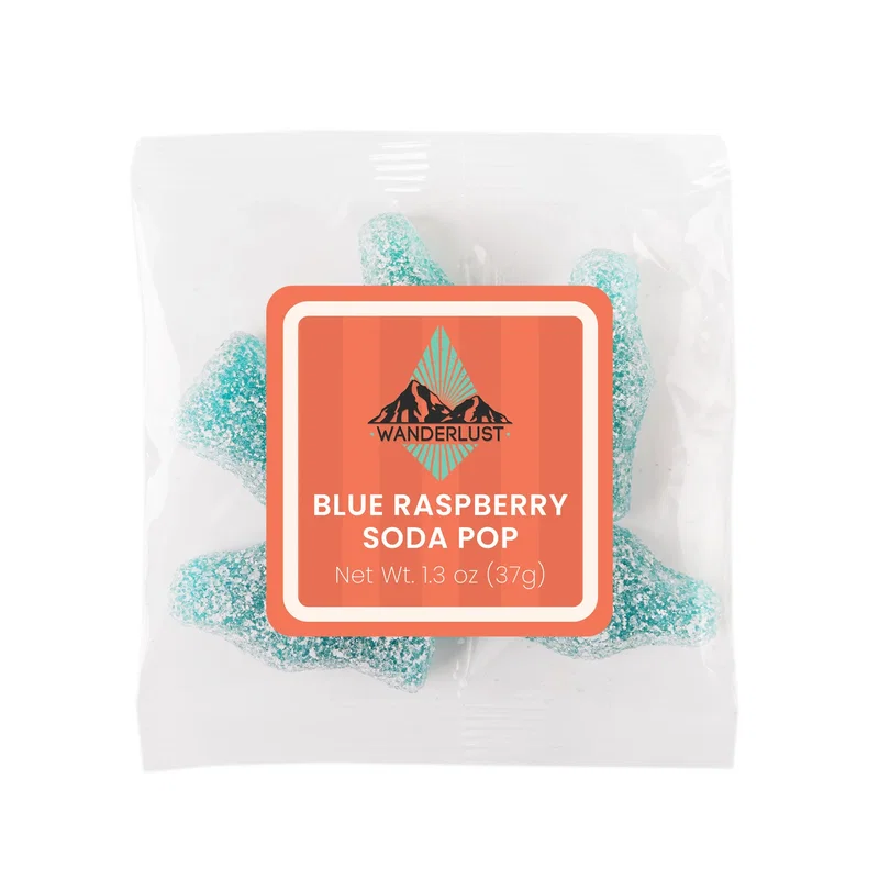 Blue Raspberry Soda Bottles Candy Packs 1.3 oz — view 2
