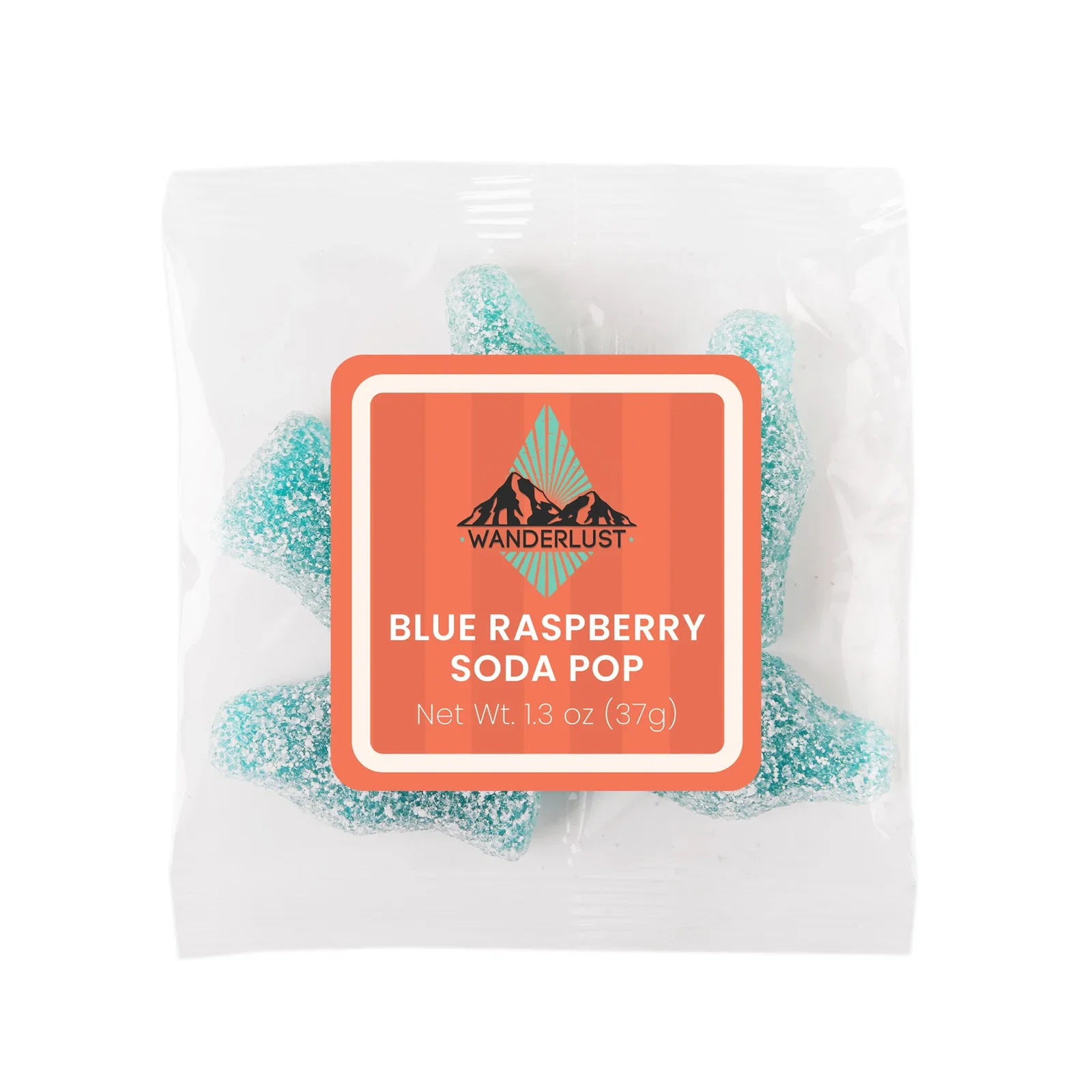 Blue Raspberry Soda Bottles Candy Packs 1.3 oz — view 2