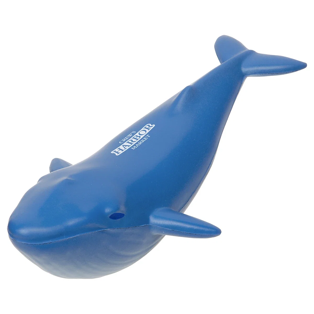 Blue whale-shaped polyurethane stress reliever