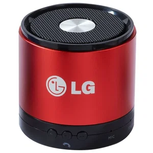 Red Metal Bluetooth Speaker with Speakerphone, 2.25" Cube, 3-Hour Playtime, Laser Engraved