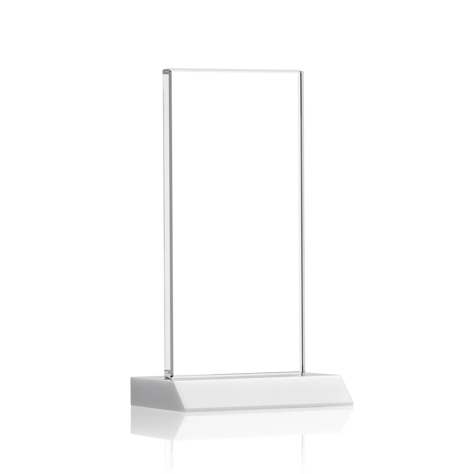 Custom Starfire Crystal Upright Award on Mitered Base, awards, with your logo for corporate award ceremonies