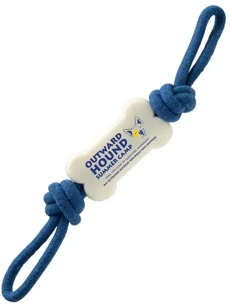 Imprinted Bone Pull N Tug Dog Toy — view 2