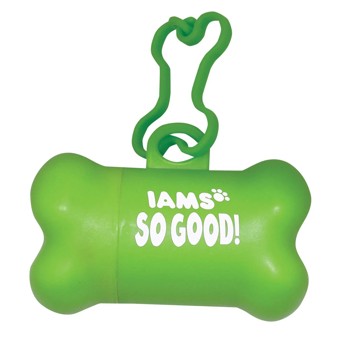 Imprinted Bone Shaped Dog Bag Holder — Green — view 4