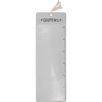 Bookmark Sheet Magnifier with 6 inch ruler and custom logo imprint area