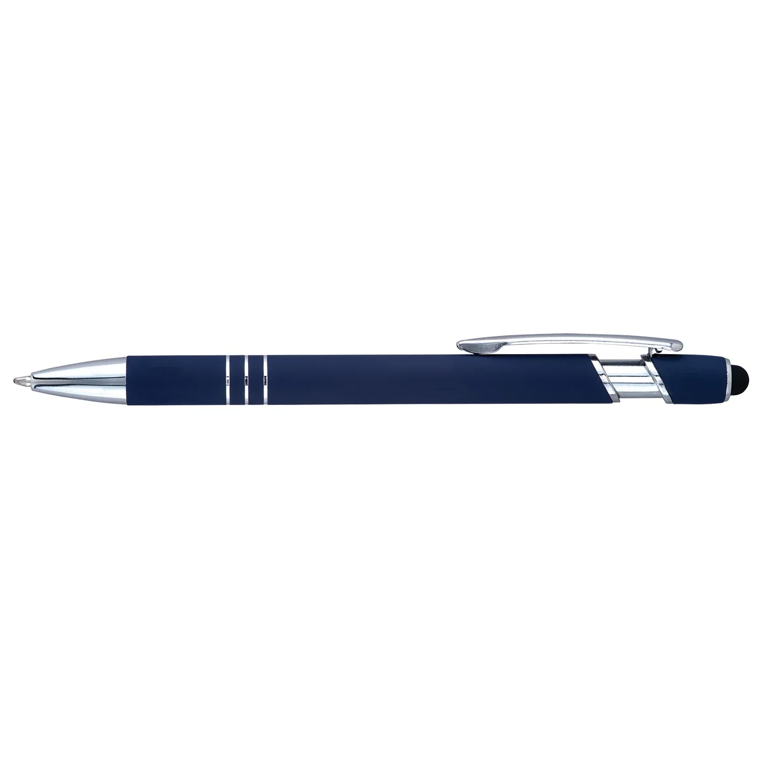 Bosse Soft-Touch Stylus Pen. Aluminum stylus pen with touchscreen tip for corporate gifting, view 2