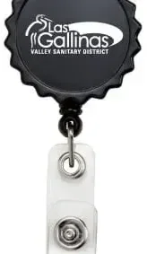 Bottle Cap Secure ID Badge Reel — view 2