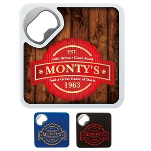 Custom Bottle Opener Coaster