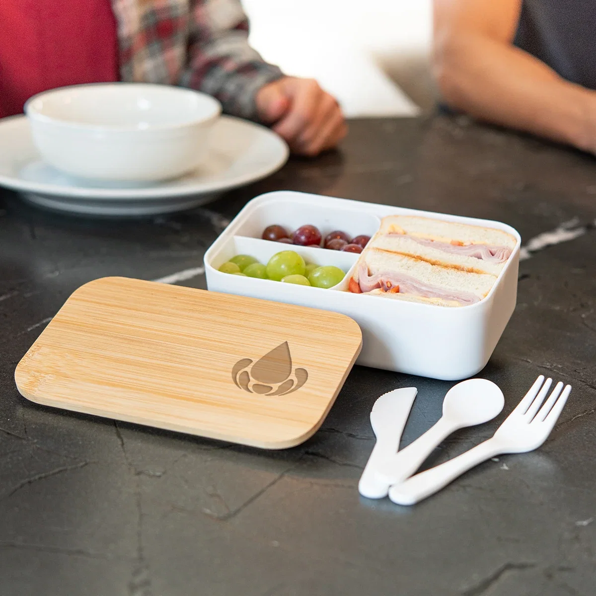 Reusable meal container for packing food from home
