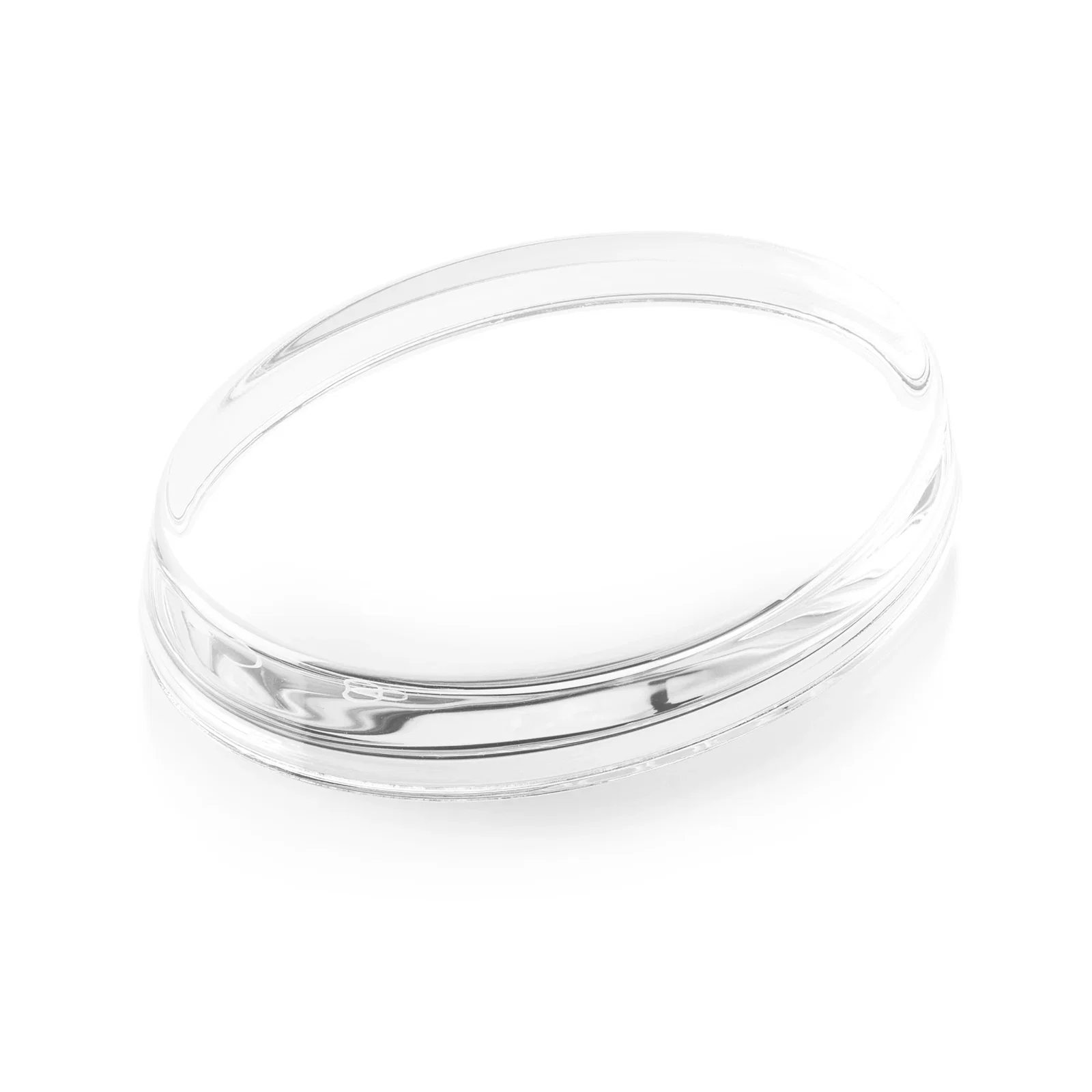 Custom Clear Oval Desk Paperweight, 4", client appreciation gift for corporate award ceremonies