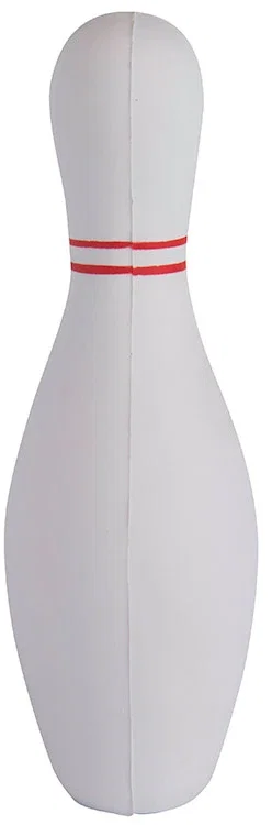 Imprinted Bowling Pin Stress Reliever — view 2