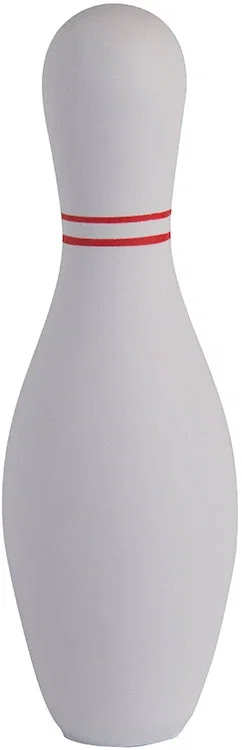 Imprinted Bowling Pin Stress Reliever — view 4
