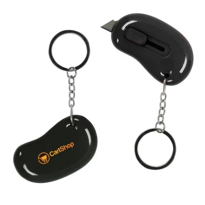 Black box cutter key ring sized two inches wide