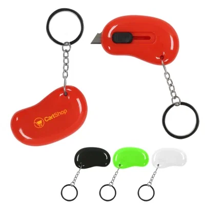 Lime green version of the compact blade tool on a split ring