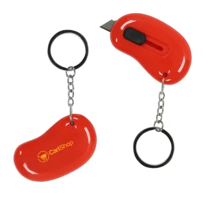Retractable blade extended from the small plastic housing