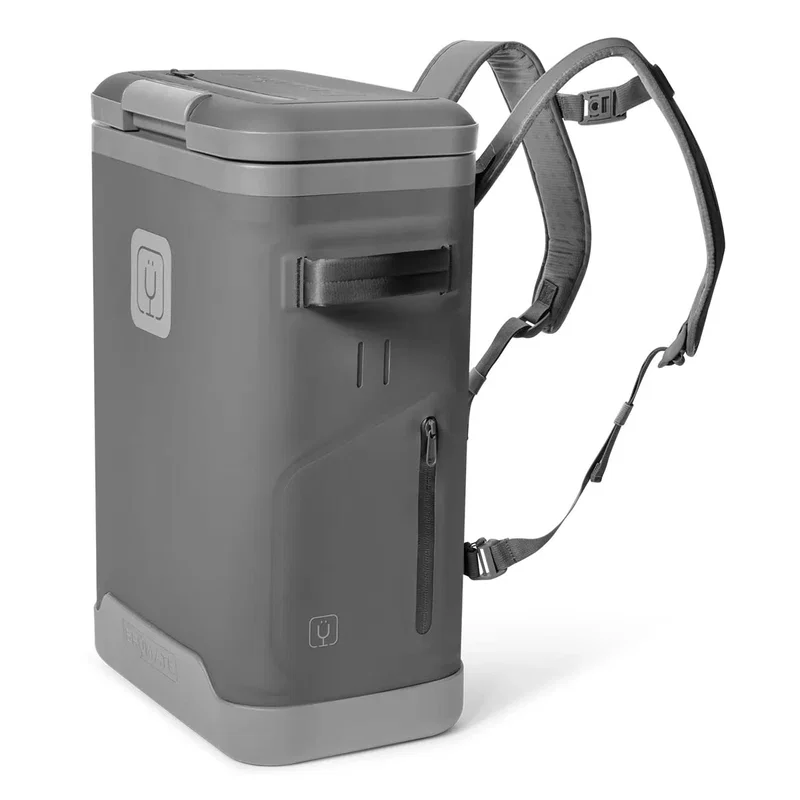 Strap hardware connecting to the top corner