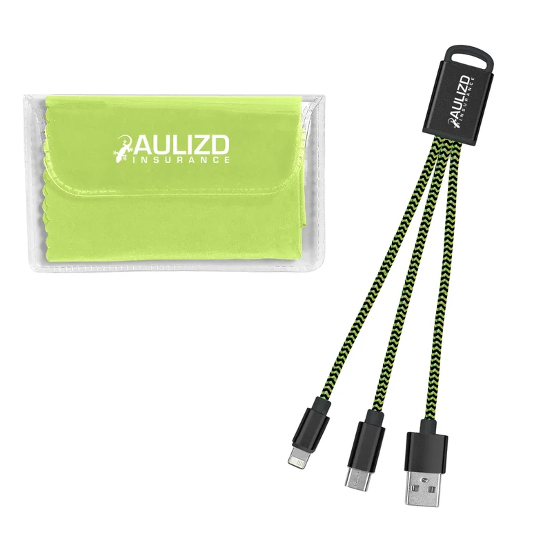 Braided Charging Buddy & Micro Fiber Cloth Set — view 6