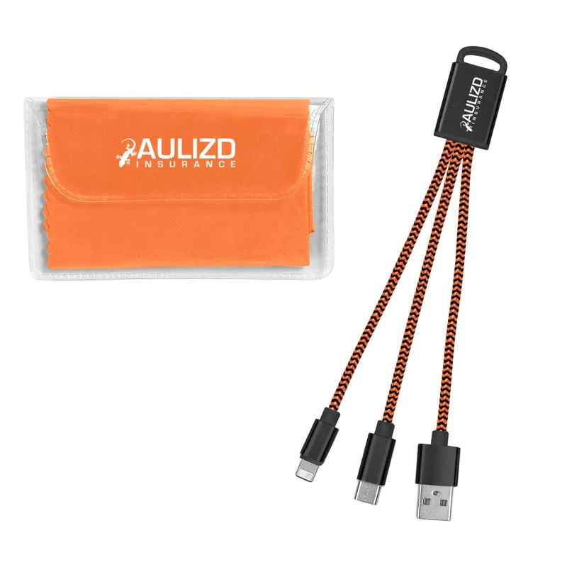 Braided Charging Buddy & Micro Fiber Cloth Set — view 7
