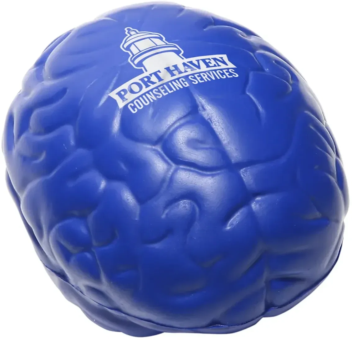 Custom Slo-Release Serenity Squishy, side profile highlighting the logo imprint zone