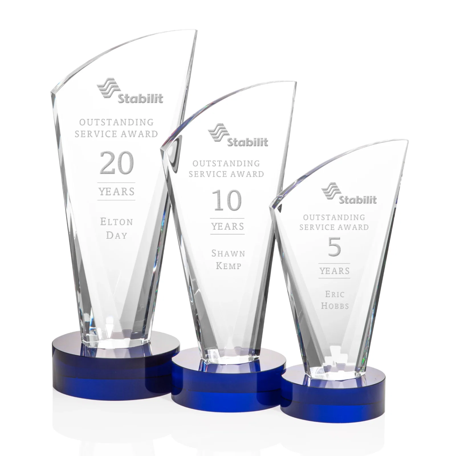 Personalized Optical Crystal Arch Award With Multi-Beveled Sides, awards for safety achievement programs