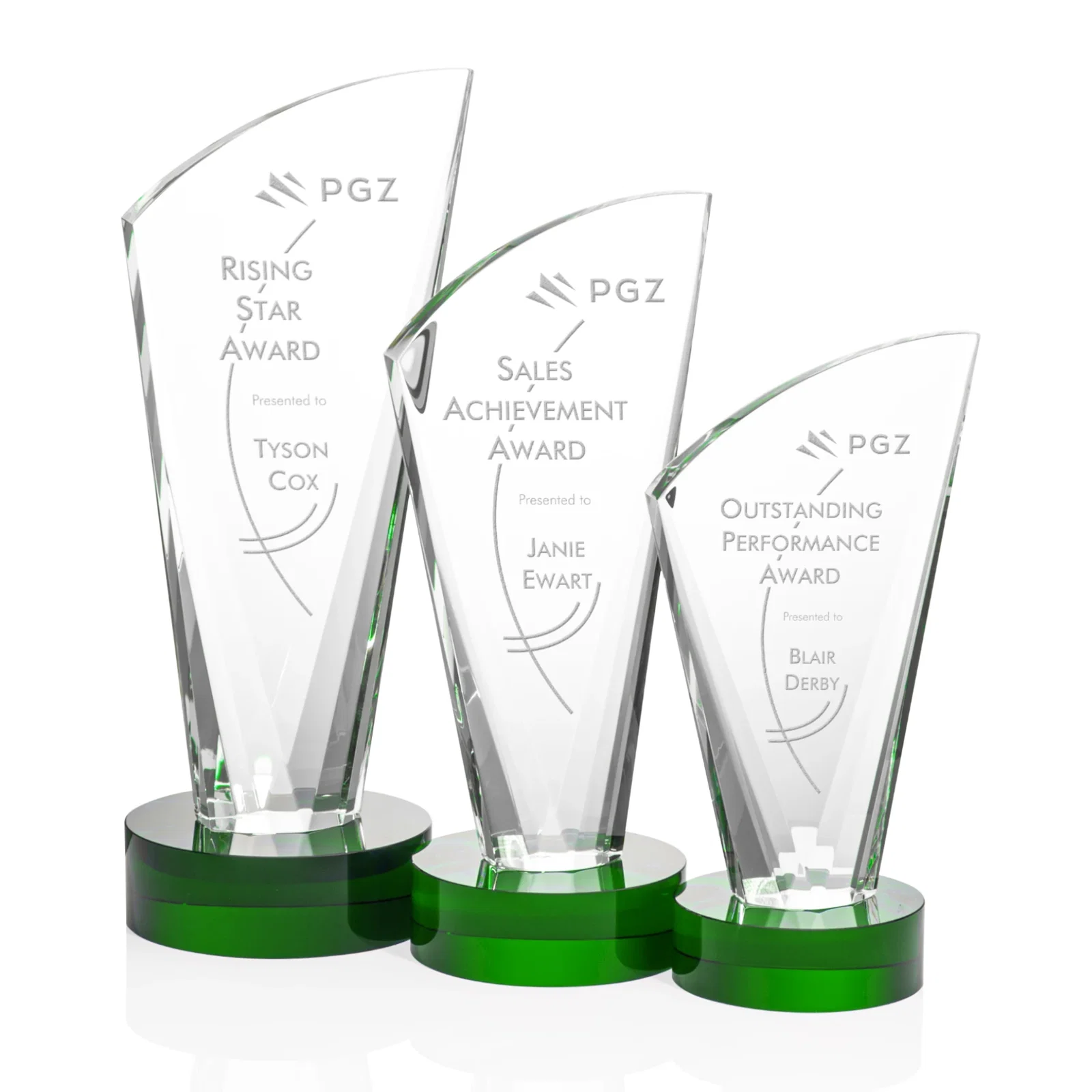 Promotional Optical Crystal Arch Award With Multi-Beveled Sides, awards for retirement presentations