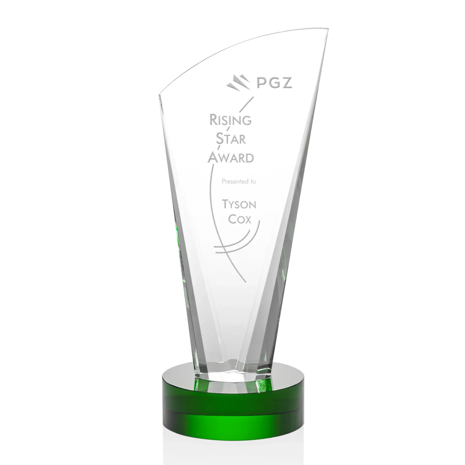Promotional Optical Crystal Arch Award With Multi-Beveled Sides, awards for graduation ceremonies