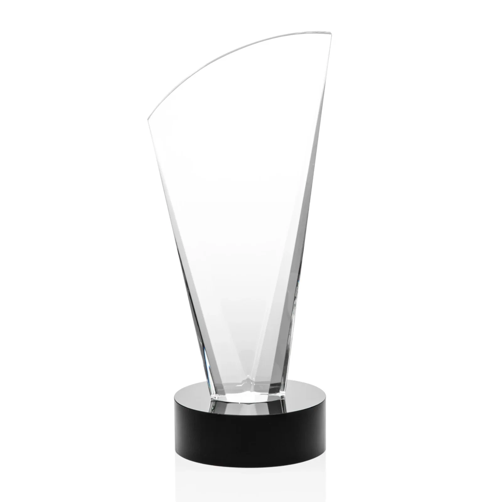 Custom printed Optical Crystal Arch Award With Multi-Beveled Sides, awards for corporate award ceremonies