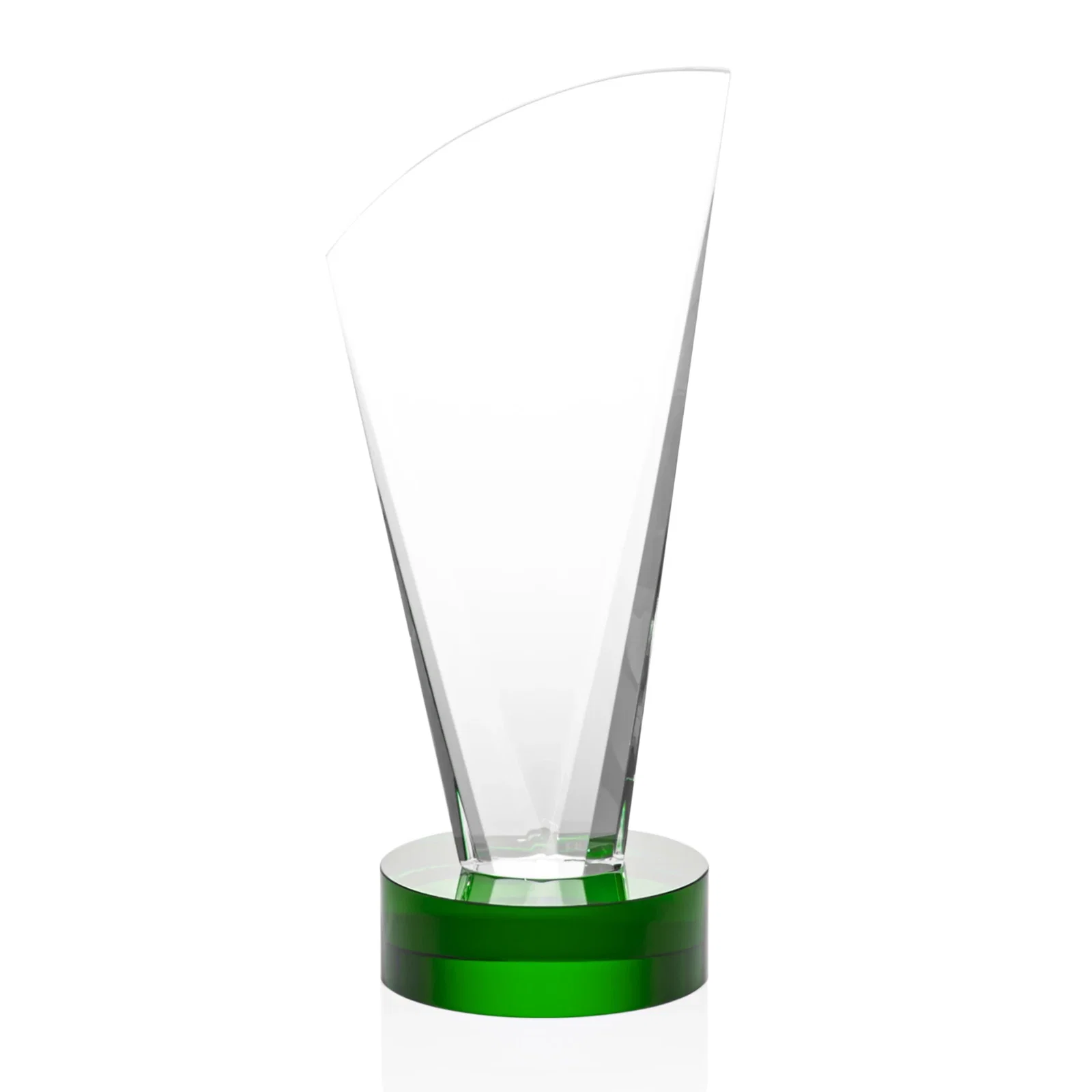 Custom printed Optical Crystal Arch Award With Multi-Beveled Sides, awards for dealer and partner awards