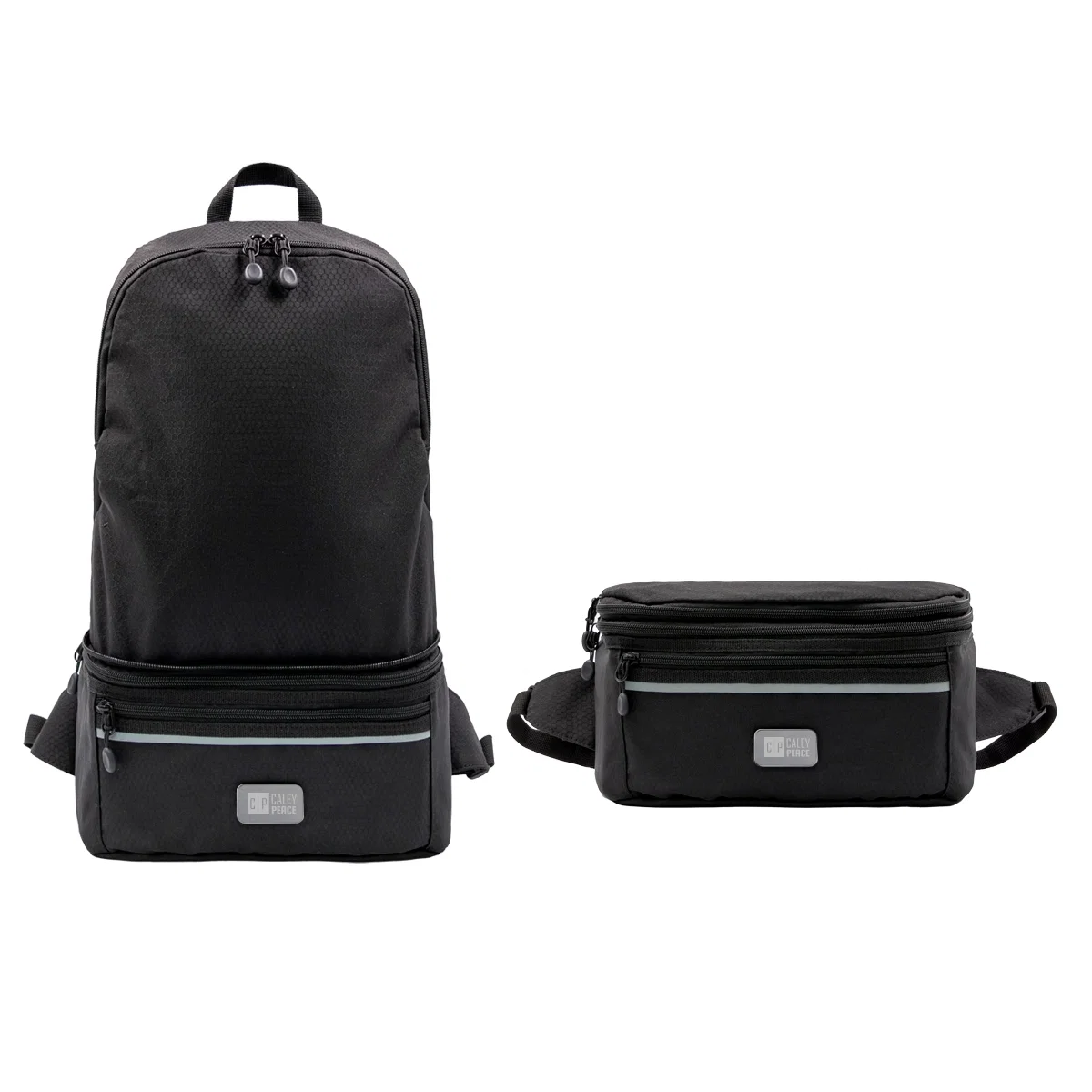 Viewed from directly above with the shoulder straps in view