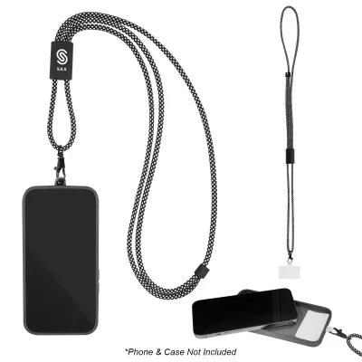 Cord attached to a mobile device to prevent accidental drops