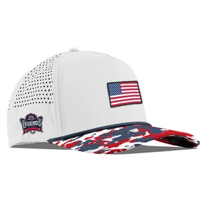 Branded Bills 545 Bare Curved USA Camo Rope Cap