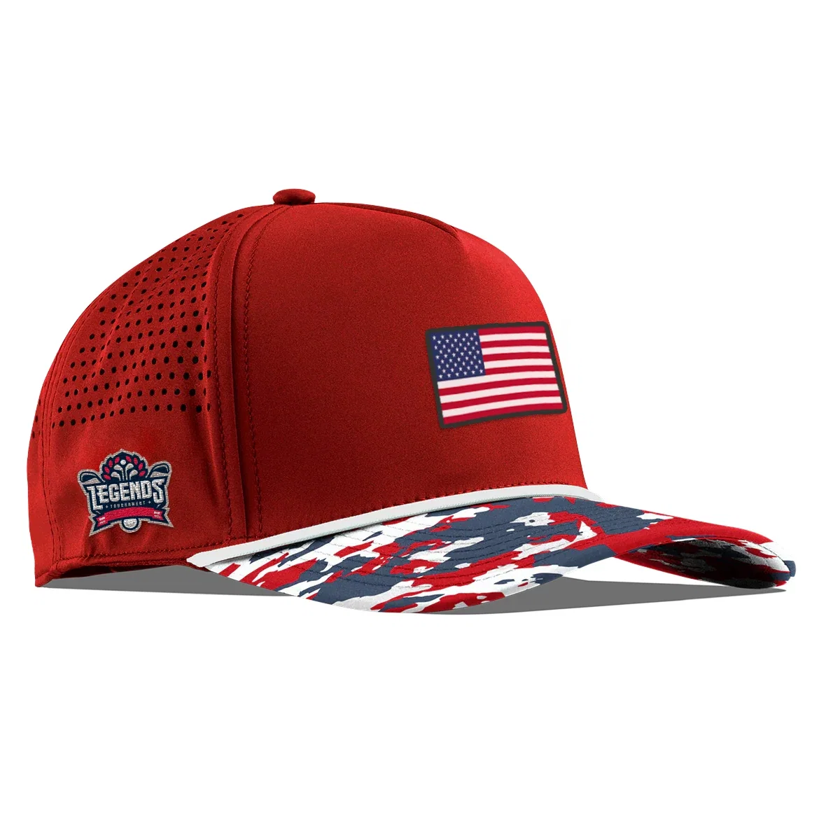 Rear snap closure on the structured hat