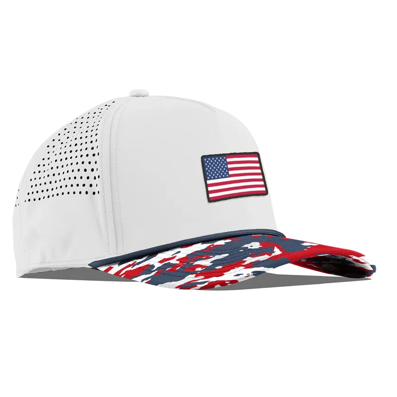 Branded Bills 545 Bare Curved USA Camo Rope Cap — view 5