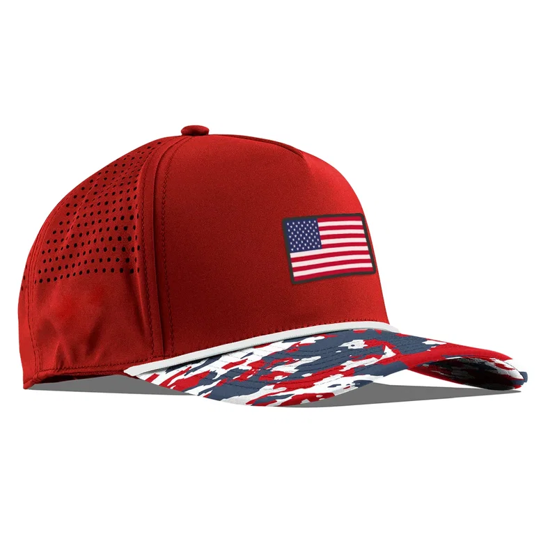 Branded Bills 545 Bare Curved USA Camo Rope Cap — view 6