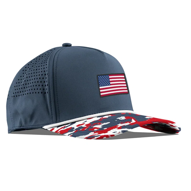 Branded Bills 545 Bare Curved USA Camo Rope Cap — view 7