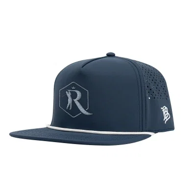 Black hat photographed from a three quarter angle