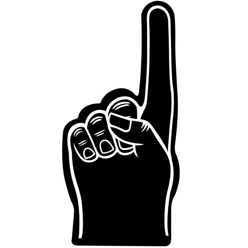 Branded Foam #1 Finger/mitt (24") — view 10