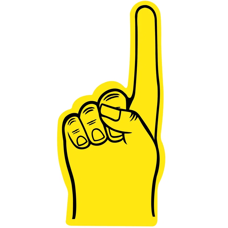 Branded Foam #1 Finger/mitt (24") — view 12