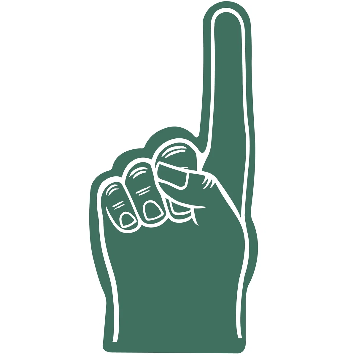 Branded Foam #1 Finger/mitt (24") — view 2