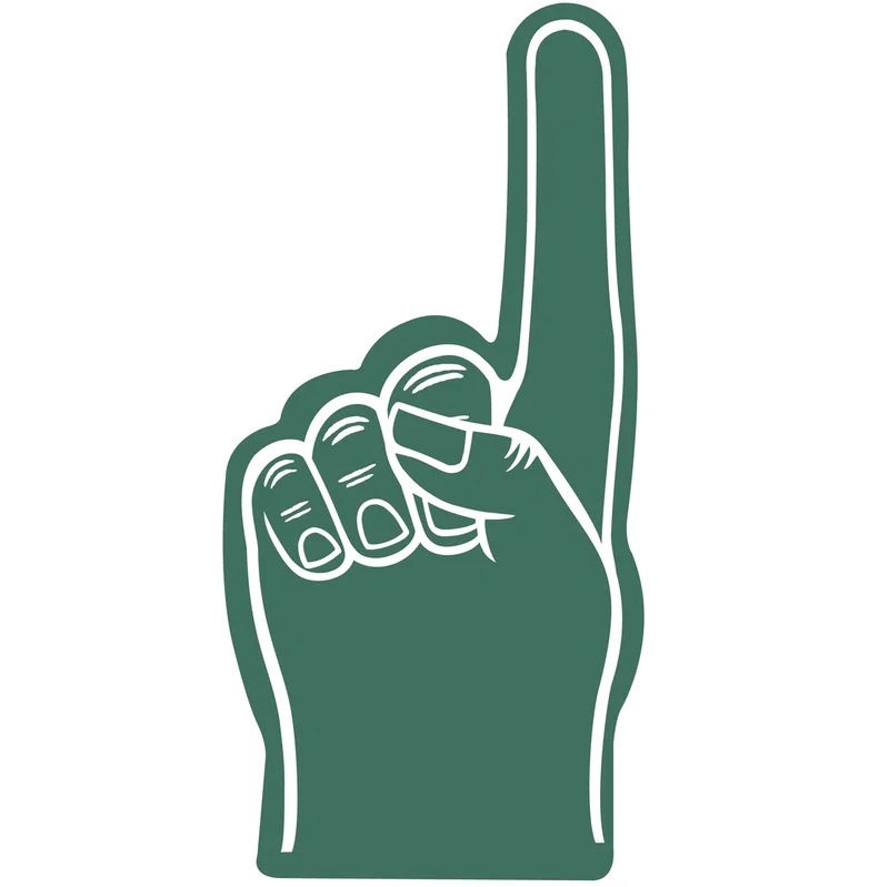 Branded Foam #1 Finger/mitt (24") — view 2