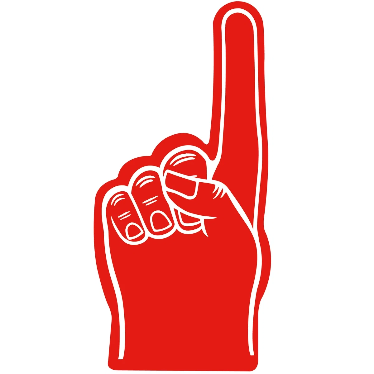 Branded Foam #1 Finger/mitt (24") — view 4