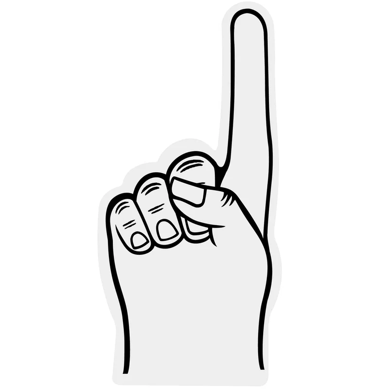 Branded Foam #1 Finger/mitt (24") — view 6