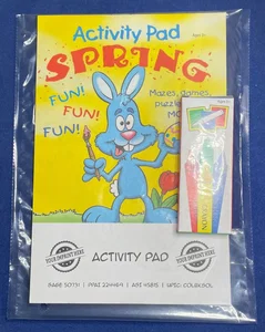 Branded Spring Kids Activity Pad - One Color Imprint Included