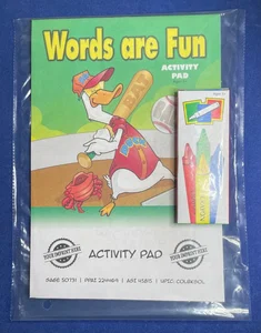 Branded Words are Fun Kids Activity Pad - Interactive Educational Fun