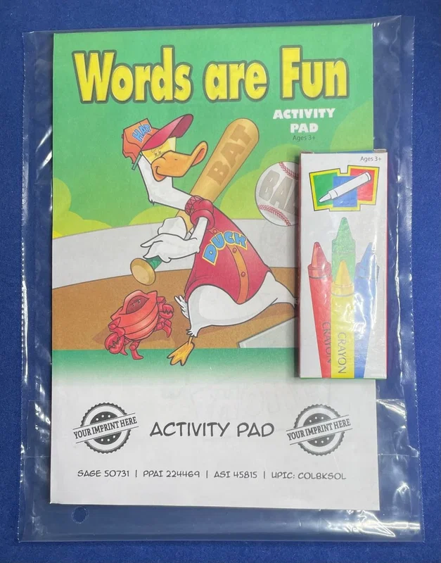 Branded Words are Fun Kids Activity Pad - Interactive Educational Fun