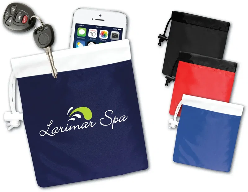 Customizable BrandGear Cinch Drawstring Pouch for Promotional Kits — view 1