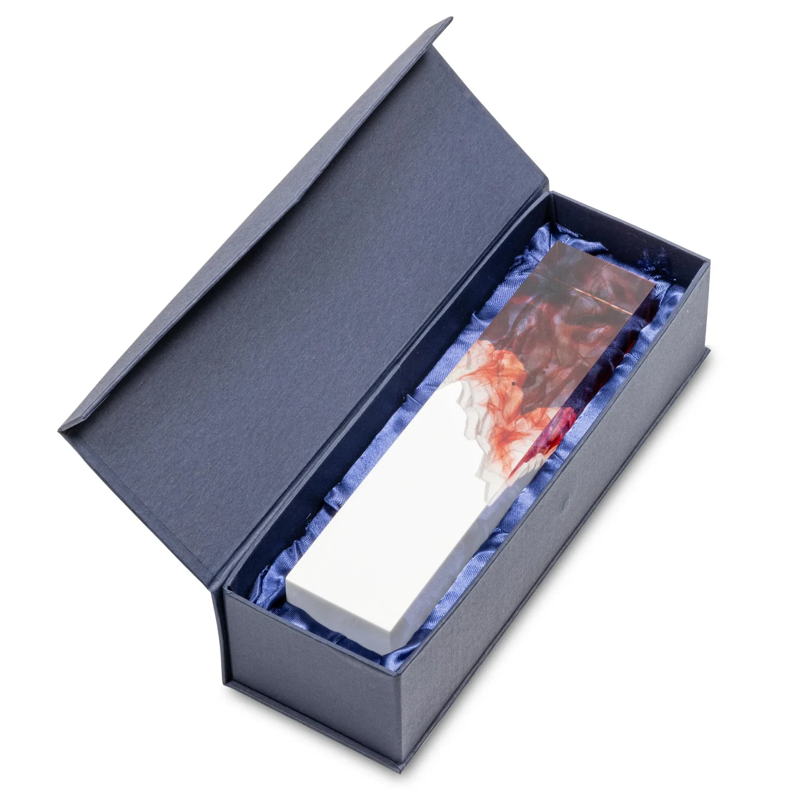 Personalized Hand-Poured Lucite Trophy Cup Award With Smoke-Pattern Top for graduation ceremonies